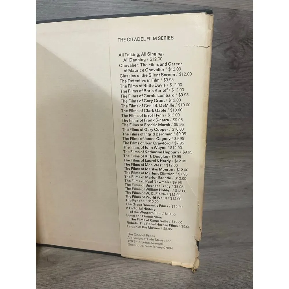 Bogey Films of Humphrey Bogart Clifford McCarty 1965 Movie Book Club HC DJ